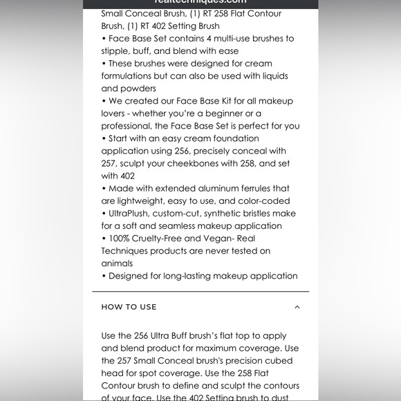 ✨🆕Real Techniques Face Base Makeup Brushes Set!💜✨ - Picture 11 of 12